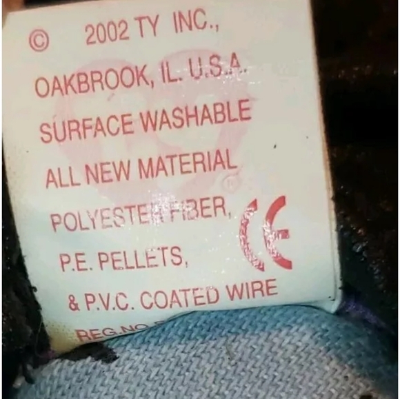 Vtg Ty Teenie Beanie Boppers Paula Plappertasche Posable 2002 With Ty Tag - Picture 7 of 7